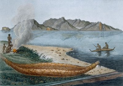 Tierra de Van Diemen, también conocida como Tasmania, 1812 de Charles Alexandre Lesueur